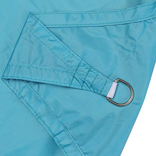 PROPFE Parasol de Plage de fête de Patio, Voile d'ombrage Respirante de Cour, auvent Anti-Ultraviolet, Bleu, 3x3x4,3 M, Bloc UV d'auvent imperméable