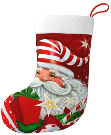 JCAKES Nikolaus Weihnachtsstrumpf Weihnachtsstrümpfe Weihnachtsschmuck Outdoor Weihnachtsstrümpfe Personalisiert