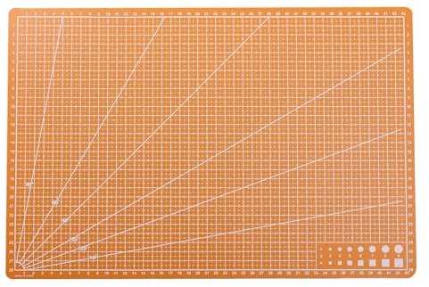 SCIKHEFT New A3 Double Side Craft Cutting Mat Cutting Board Sewing Pad Artist Carving Tools Handmade Crafts DIY Props (Yellow)