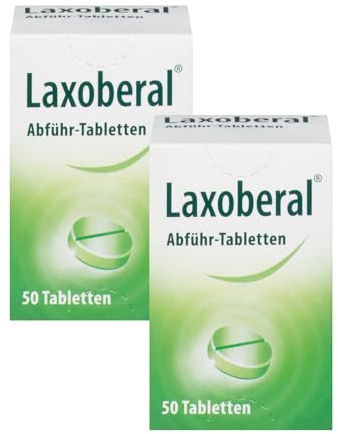 Laxoberal® Abführ-Tabletten - Effektive Linderung bei Verstopfung mit dem Wirkstoff Natriumpicosulfat - 2 x 50 Stück | Mehr-Fach-Pack