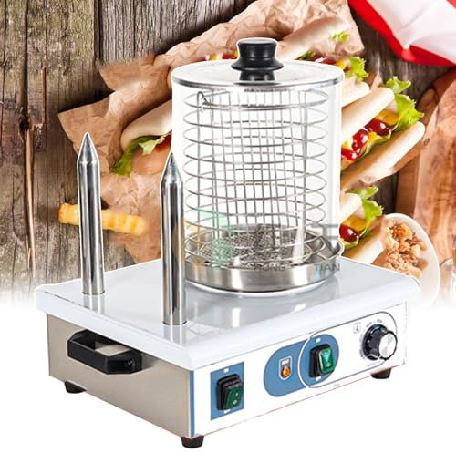 KJHYYPP Riscaldamento Elettrico per Hot Dog, griglia per Salsicce Professionale - Controllo preciso della Temperatura 50-200 ℃, vaporiera per Alimenti