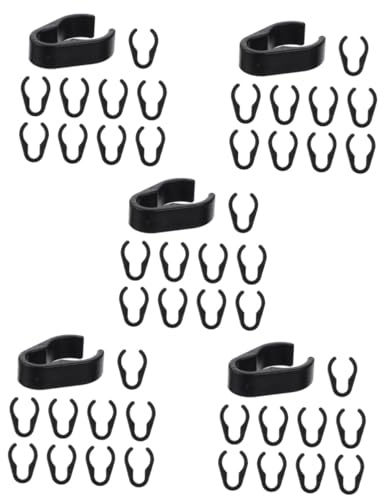 Alasum 50pcs Plastic Clips Mic Cable Clamps for Microphone Accessories Cable Organizer