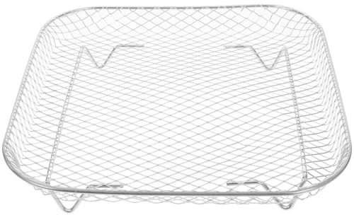 Cabilock Rejilla Cuadrada De Acero Inoxidable 304 Para Freidora De Aire Interior Y Horno 8.26X8.26X1.69 Pulgadas Bandeja De Malla Para Cocinar Vegetales Carnes Y Deshidratar