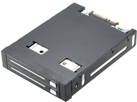 GIWFBQTR Double Baie 2,5 Pouces SATA III Disque Dur HDD et Plateau SSD Boîtier de Rack Mobile Interne Station d'accueil Hot Swap