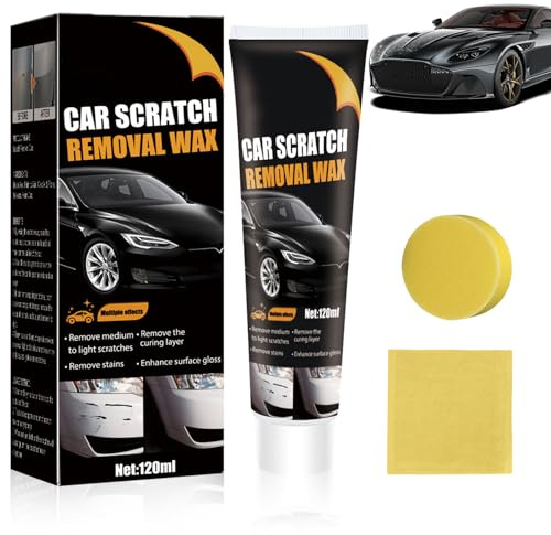 Scratch Remover for Vehicles, Upgrade Car Scratch Remover for Deep Scratches, Car Polishing Wax Scratch Remover for Vehicles,Car Scratch Repair Paste,Cars Paint Scratchs Repair Kit with Wipe Sponge