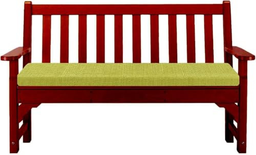 Cuscino per Panca da Esterno/Interno 120x40 100x40 80x30, Cuscino Seduta con Fodera Rimovibile e Lavabile, Imbottitura in Spugna 45D, Cuscini per Sedie da Giardino Panche(Fruit Green,100x40cm x5cm Thi