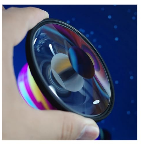 YGESZZAY Prismenobjektiv Filte Vortex Halo Spezialeffektfilter Fotografie Kamera Spiegelreflexkamera Zubehör Film Requisiten(49mm)