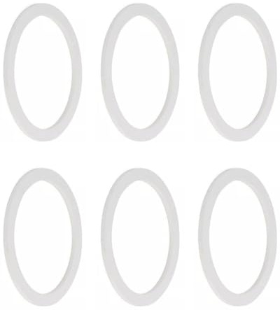 Housoutil Lot de 6 Joints D’Étanchéité en Silicone pour Cafetière Italienne 6 Tasses Accessoires Pièces Détachées Compatibles Machine à Café Joint Résistant et Facile à Remplacer Usage