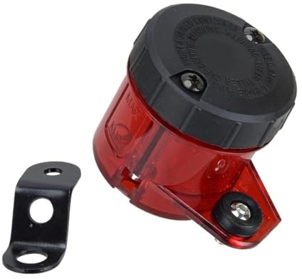 Oil Cup Fluid Bottle Reservoir Universal Motorcycle Red Front Brake Clutch ma&ster Cylinder Fl&uid Reservoir Oil Fuel Tank Cup Bottle ABS Plastic