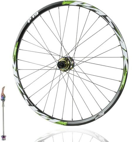 QUYCOIU 24/26/27,5/29 Bakhjul Till Mountainbike 21Mm Höjd Fälg I Aluminiumlegering Skivbroms 32 Ekers Snabbkoppling 10×135Mm 4 Tätade Kullager Hjul XC/AM-cyklar 7–12växlad Kassett(A-Green,29in)