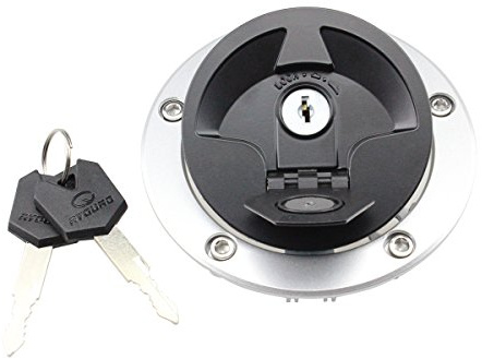FXCNC Motorrad-Gasdeckel Tankdeckel mit Schloss für Kawasaki ER-6N ER-6F, Ninja 650/650R/1000, ZX10R ZX6R ZX14R, Z1000/SX, 1400GTR (Concours) Versys Concours 14 Z750R Z750