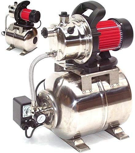 Edelstahl Hauswasserwerk 3800L Gartenpumpe Wasserpumpe Pumpe 44323 Bewässerung Edelstahl, Membrandruckbehälter,AWZ Druckkessel Membrankesse Ausdehnungsgefäß AWZ