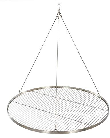 80 cm Premium Grillrost Edelstahl für Schwenkgrill 3 Bein BBQ Grill Rost mit Seil