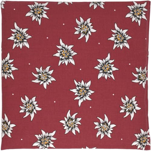 Cojín de huesos de cereza (19 x 19 cm), diseño de flor Edelweiss