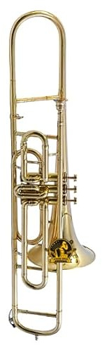 SOUND SAGA Valve Trombone, BB Pitch, Premium Quality Including Mouthpiece & Carry Case (BRASS)