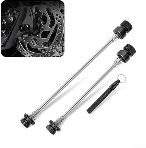 DAZZLEEX Anti-Diebstahl-Schnellspannhebel, Schnellspanner-Spieß-Set für Fahrrad-Achshebel, Sicherheit, Diebstahlschutz, Zubehör (schwarz)