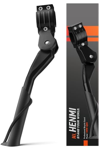 HENMI Fahrradständer 18-24 Zoll Kinderfahrrad Ständer, Höhenverstellbar Fahrrad Ständer Kinder, rutschfest Seitenständer, Stabil Fahrradständer für Mountainbike, Rennrad