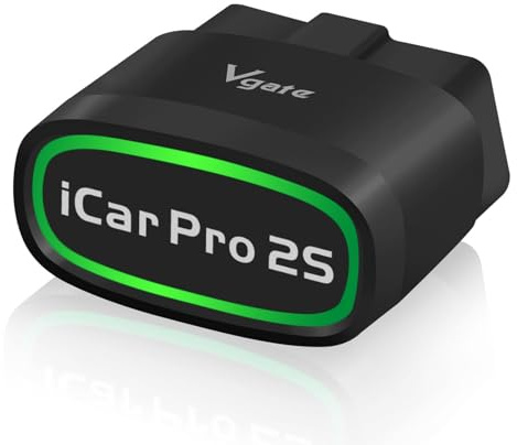 Vgate iCar Pro 2S OBD2 Diagnosegerät, Bluetooth 5.2 OBDII Diagnosewerkzeug für iOS, iPhone, Android und Windows, para Coches, Híbridos y Eléctricos (12V)[iCAR PRO 4.0 – Upgrade-Version]