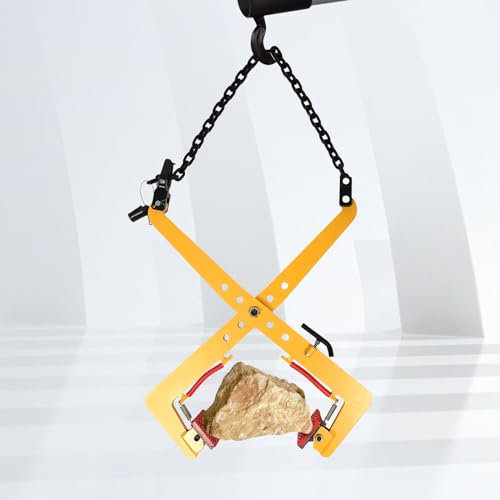 Versetzzange Bordsteinzange 33-70cm 500kg Steinträger Hebezange Steinzange Heber,Kann für das Heben von Holz, Bretter, Holzpaletten