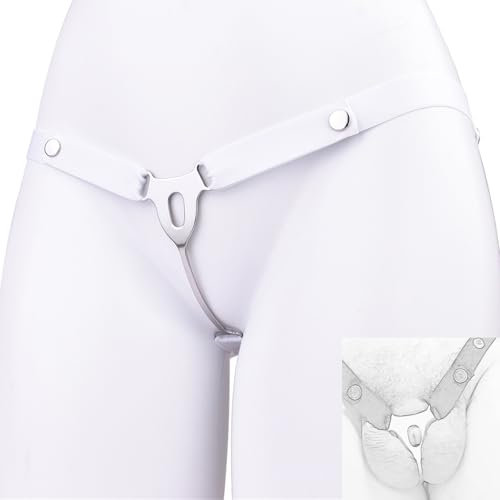 Chastity Cage Männer, Metall Peniskäfig Inverted Nachahmung Frauen Vagina Flat Cage Keuschheitskäfig Herren Extrem SM Bondage Set Tragbarer Sissy Keuschheitsgürtel Fesseln Sexspielzeug für Paare