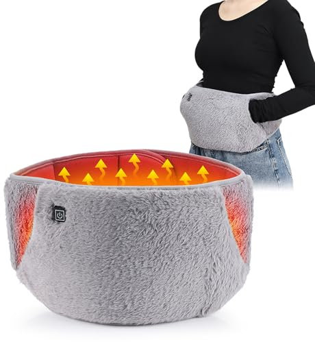 Termoforo Elettrico Cintura Termica Per Schiena e Reni Per La Schiena, La Vita, La Pancia e Le Gambe Cuscinetto Riscaldante
