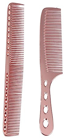 Beavorty 2piezas Peine De y Horquilla Inoxidable Peine Para Hombres y Mujeres Accesorios De Peluquería Unidades