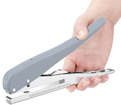 Uxsjakjsd Punzonatrice A Foro Singolo Resistente, Perforatrice con Capacità di 25 Fogli, per Carta ID, Carte In PVC, Album, 6 mm