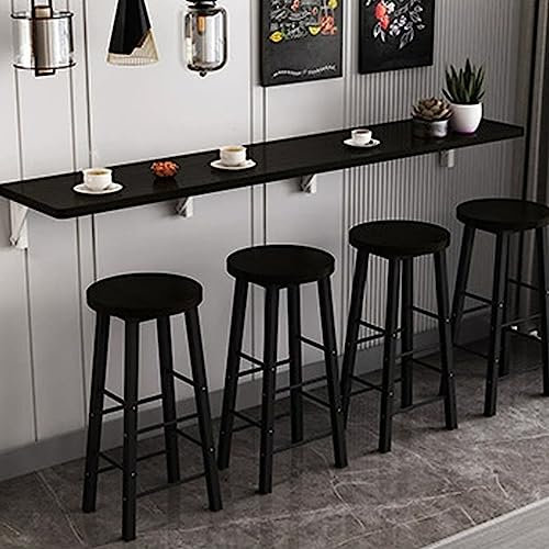 Wandmontage klappbarer Esstisch für Milchteeshop Küchenbar langer und schmaler Holztisch mit Laubfunktion