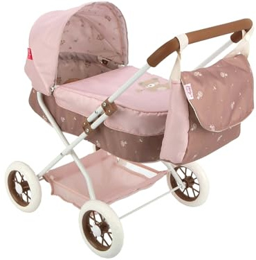 ARIAS -Auto Passeggiata con Cappottina Bear. Pieghevole e con navicella rimovibile. Inserisci borsa. L'altezza del manubrio è di 55 cm. Dimensioni: 37 x 56 x 56 cm. Giocattolo Bambini +3 anni