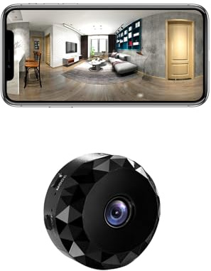 Mini Camara Espia Oculta 1080P HD WiFi Camaras de Vigilancia sin Cables Camara Seguridad Vigilancia Cámara Espía para Ver En El Movil Interior Spy Cam con Detección de Movimiento (Dark Slate Gray)