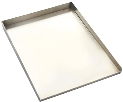 Barbecook Plancha en acier inoxydable Pedro 43×32×3cm – plaque de cuisson | plancha inox • Acier inoxydable 304 • Gris métallisé • 43x32x3cm