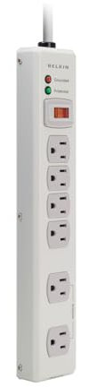 Belkin F9H620-06-MTL Metal Power Strip Surge Protector