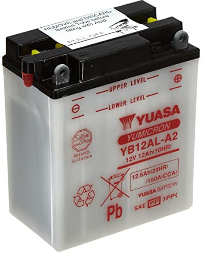 YUASA BATTERIE YB12AL-A2 offen ohne Saeure