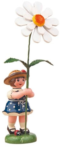 Hubrig-Volkskunst Blumenmädchen mit Margaritte* Höhe 11cm