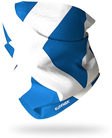 Ruffnek FLAG OF SCOTLAND/SCOTTISH FLAG/THE SALTIRE/ST ANDREW'S CROSS - Multifunctional Headwear Neck warmer, Snood Tube - Men, Women