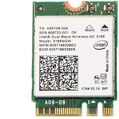 Intel 3165 3165NGW 3165AC Dual Band Wireless AC + Bluetooth4.0 Mini NGFF wifi scheda 802.11 AC 3165 Wireless Wifi Card