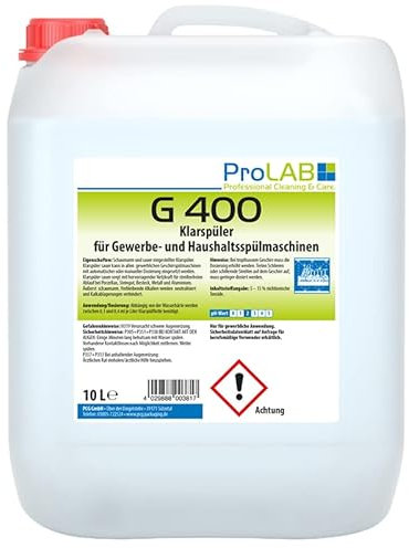 10l Kanister Pro DP Profi Klarspüler Glanzspüler für Spülmaschinen in Haushalt & Gewerbe Maschinenklarspüler - Made in Germany