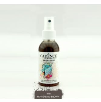 Cadence Textilfarbe zum Sprühen (Fashion Spray) | auf Wasserbasis | 100 ML (1118-Braun)