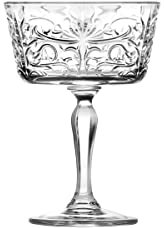 RCR Cristalleria Italiana 26638020006 Rcr 26638020006-Bicchieri da Calice da Champagne, 27 cl/270 ml, con Cristalli, Clear, 6 unità (Confezione da 1)