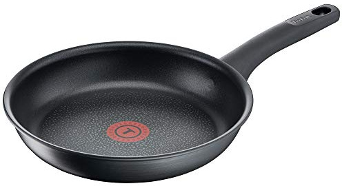 Tefal G12402 Titanium Fusion Bratpfanne 20 cm (Titanium Excellence Antihaft-Versiegelung, Thermo-Spot, Hard Fusion Außenschicht, für alle Herdarten inkl. Induktion geeignet) Schwarz