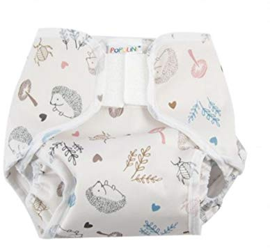 Popolini PopoWrap Woodland atmungsaktive Überhose, Klettverschluss mit Auslaufschutz (S (3-6 kg), 1 stück)