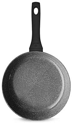 Gerlach 1760 Poêle À Frire 28 cm Revêtement Antiadhésif En Céramique Aluminium Compatible Tous Feux Dont Induction Avec La Poignée Soft Touch Granitex Gray