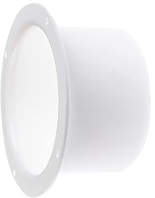 Steinberg14 Flangia da parete Ø 100 mm, colletto in vita, montaggio tubo rotondo in PVC, connettore per tubo di ventilazione