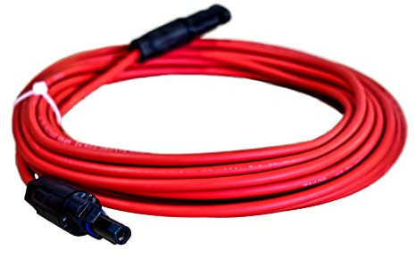 Solarkabel Verlängerungskabel 4mm² mit Solarsteckern rot 40m