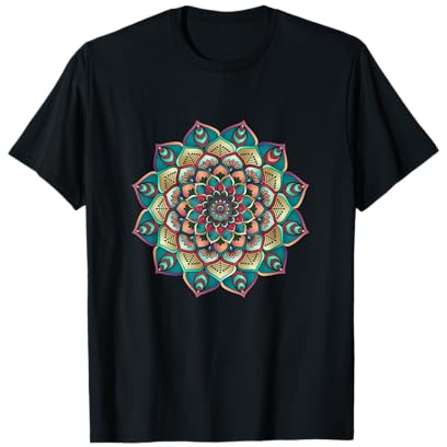 Lotus Flower Yoga Mandala T-Shirt für Damen, Herren, Kinder T-Shirt