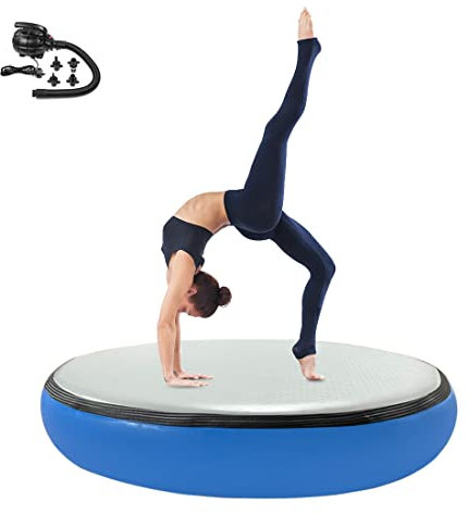 PPXIA Airspot Air Matte Track 20 cm Höhe, Aufblasbare Gymnastik Tumbling Matten, Gymnastikmatte mit Pumpe, Trainingsmatte, Sportmatte Yogamatte