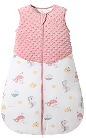 Baby Schlafsack 1.5 Tog Schlafsack 100% Baumwolle Ganzjahres Schlafsack Babyschlafsack Kinder, 1.5 Tog für Jungen und Mädchen 84CM/Baby Höhe 90-100cm