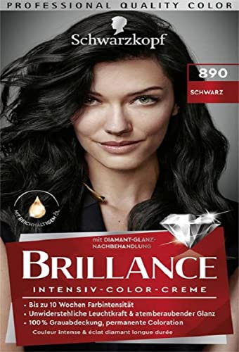 Schwarzkopf Haarfarbe Brillance, 890 Schwarz