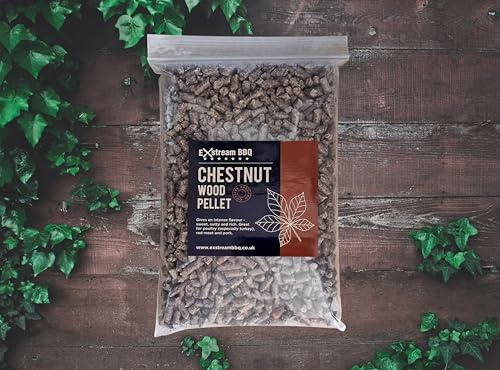 Exstream BBQ 1 Litre (650g) Pellet Variety Pack For Use With Ninja Electric Smokers - Resealable Bags (Chestnut 1 Litre)