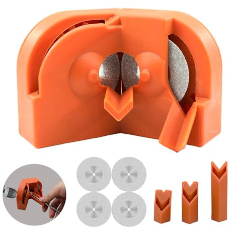 Drill Bit Sharpener,Multipurpose Drill Bit Grinding Sharpener for High-Speed Steel,Masonry,Carbide,Cobalt & Tin-Coated Drill Bits